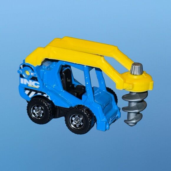 Matchbox Mattel INC Construction Blue INC Hole Driller Vehicle - Picture 2 of 6